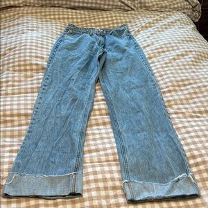 Princess Polly Classic Blue Straight Leg Jeans